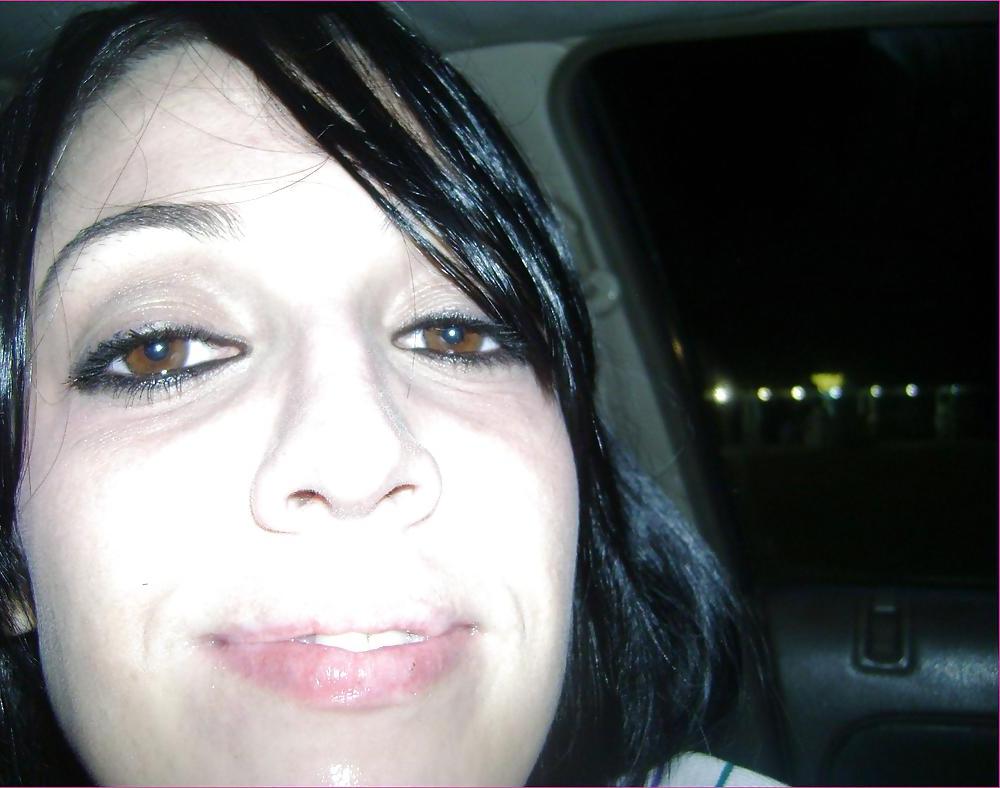 25P Wide Eyed Brunette Cumslut