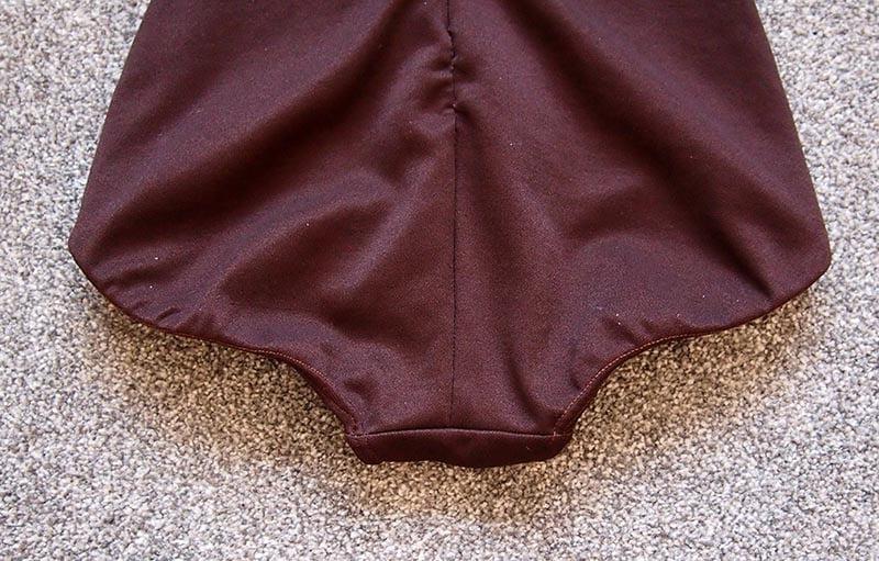 11P 1977 keynote brown fitted swimsuit