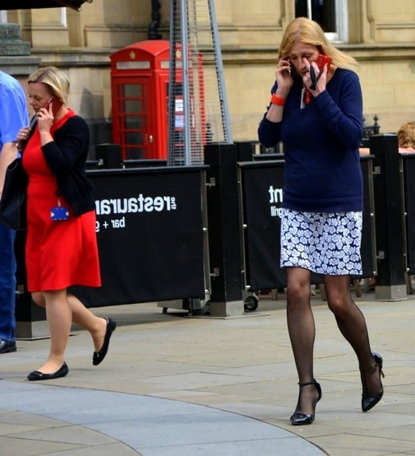 10P pantyhose in the street 2
