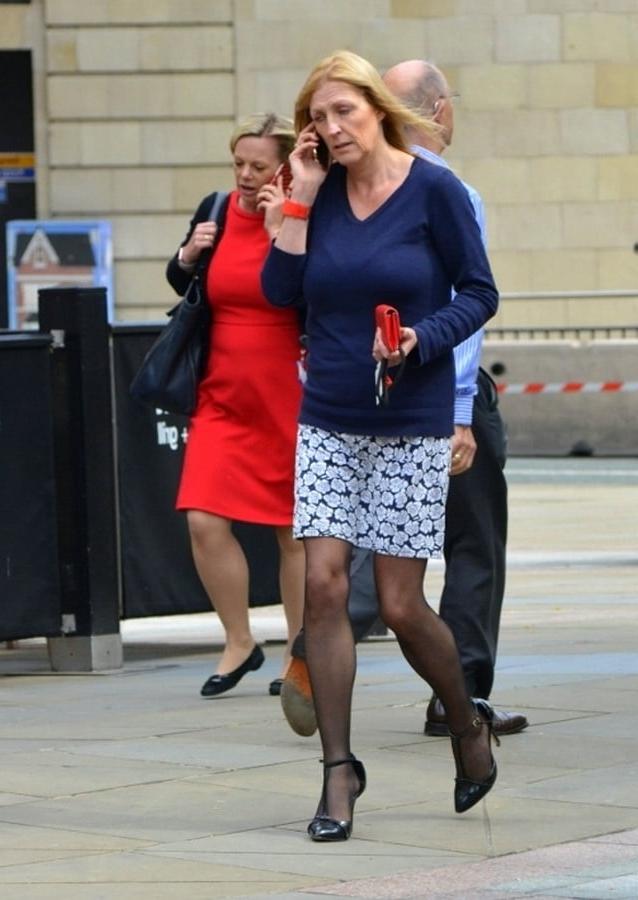 10P pantyhose in the street 2