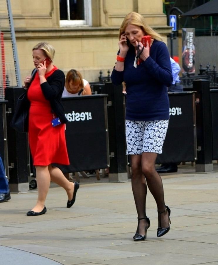 10P pantyhose in the street 2