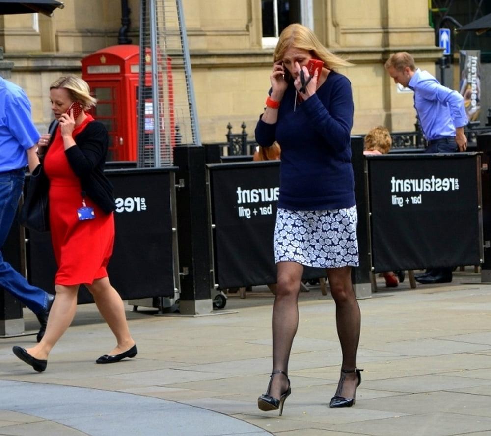 10P pantyhose in the street 2