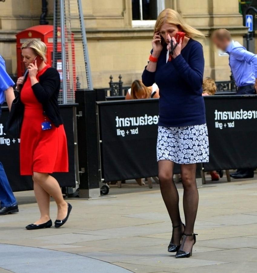 10P pantyhose in the street 2