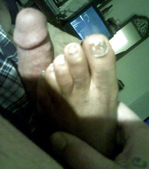 15P Footjob from co-worker