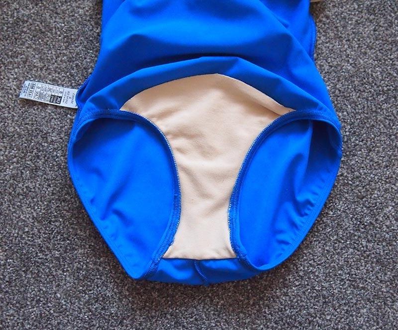 10P Mid 1980s M&amp;S blue swimsuit