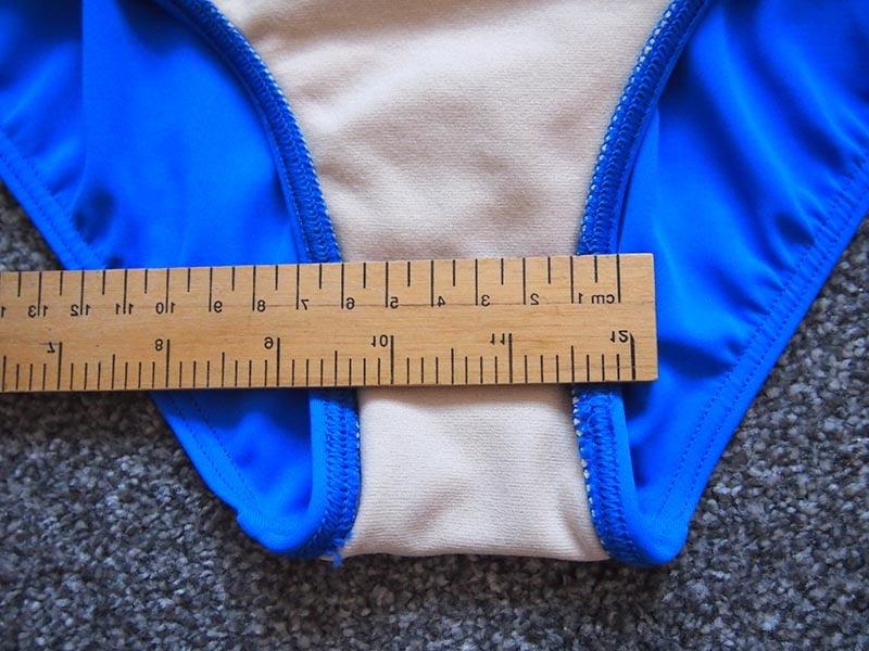 10P Mid 1980s M&amp;S blue swimsuit