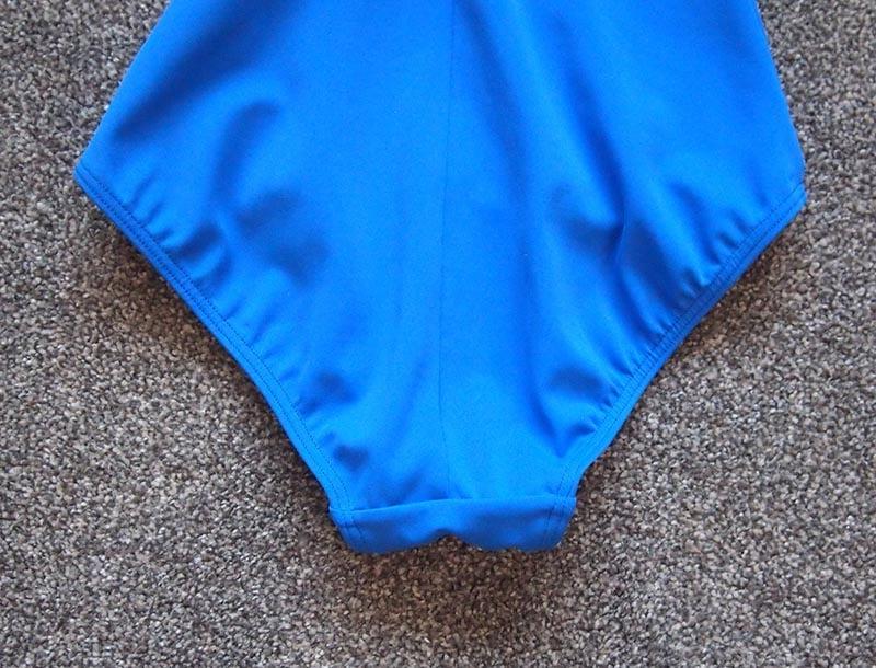 10P Mid 1980s M&amp;S blue swimsuit