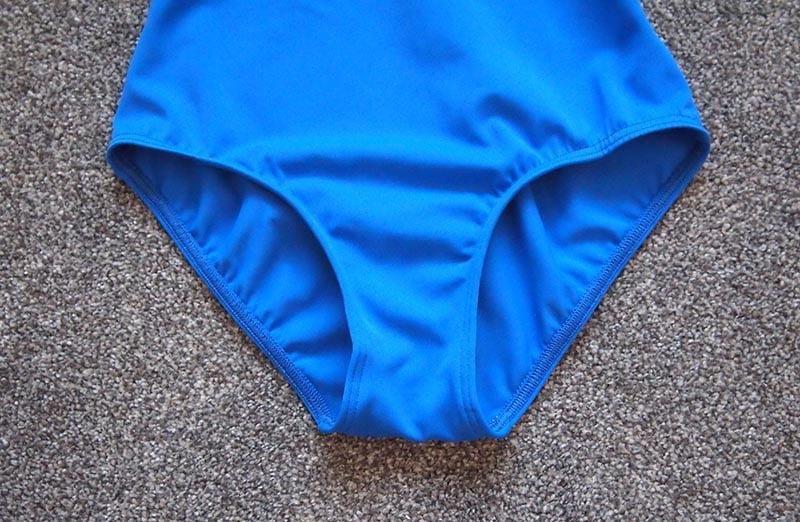 10P Mid 1980s M&amp;S blue swimsuit