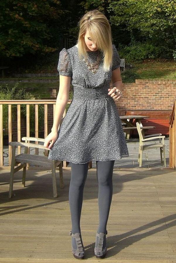 25P Cunts in Grey Pantyhose #01