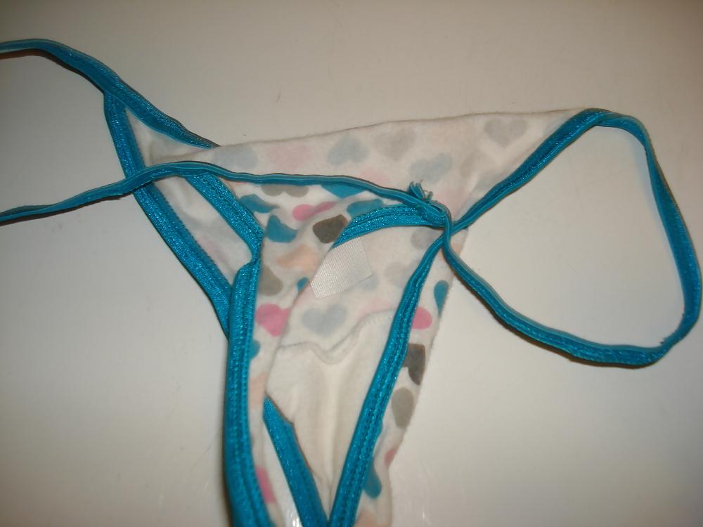 5P Neighbors Worn Light Blue Thong