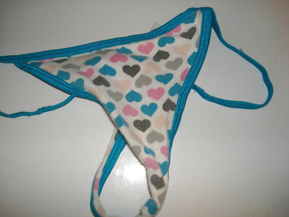 5P Neighbors Worn Light Blue Thong