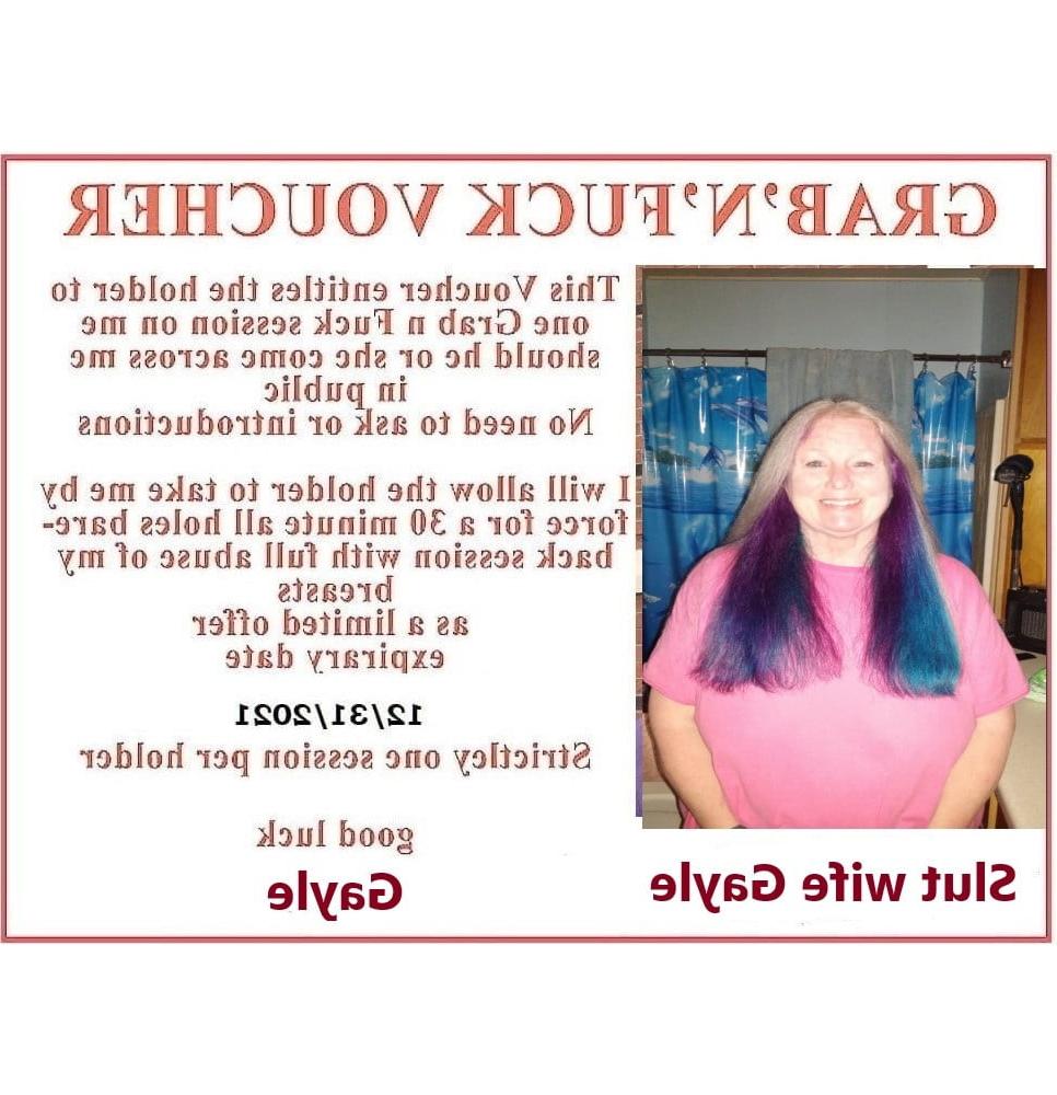 25P CockWhore Slut Wife Gayle 57yr Fuckmeat From Havre  Montana