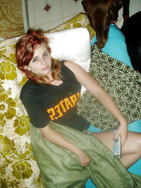 25P Freckled Redhead Teen