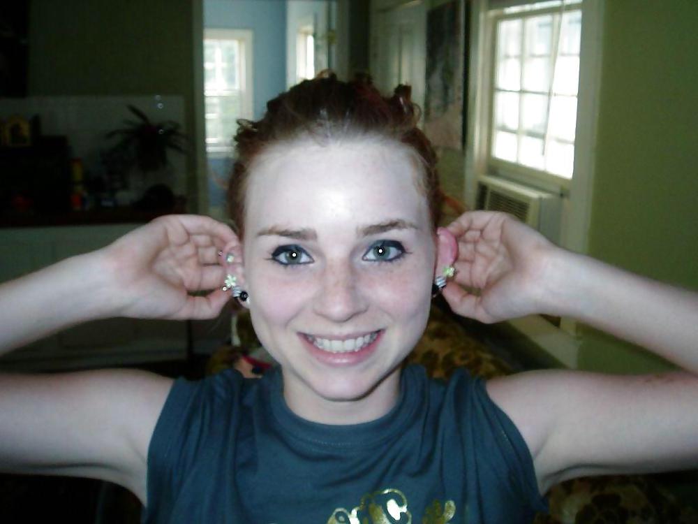 25P Freckled Redhead Teen