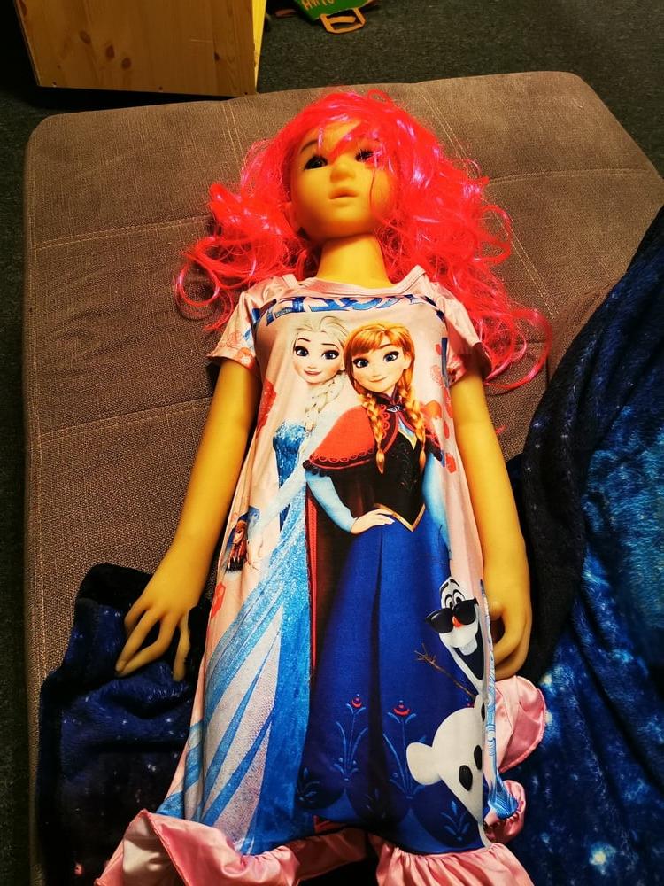 8P 100 CM WM Sex Dolls  in Frozen dress