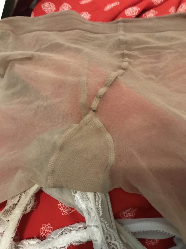 8P New vintage dress and vintage sheer 10 denier tights