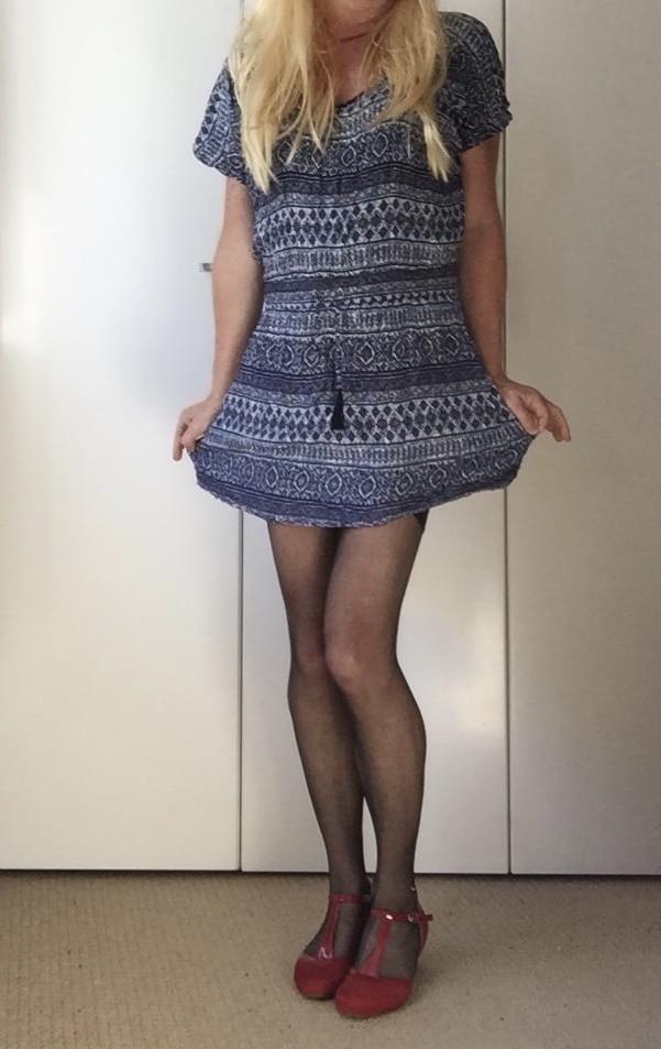 10P Sarah cd short dress and lingerie