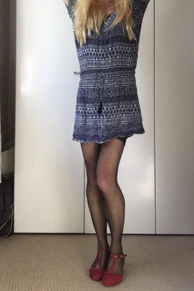 10P Sarah cd short dress and lingerie