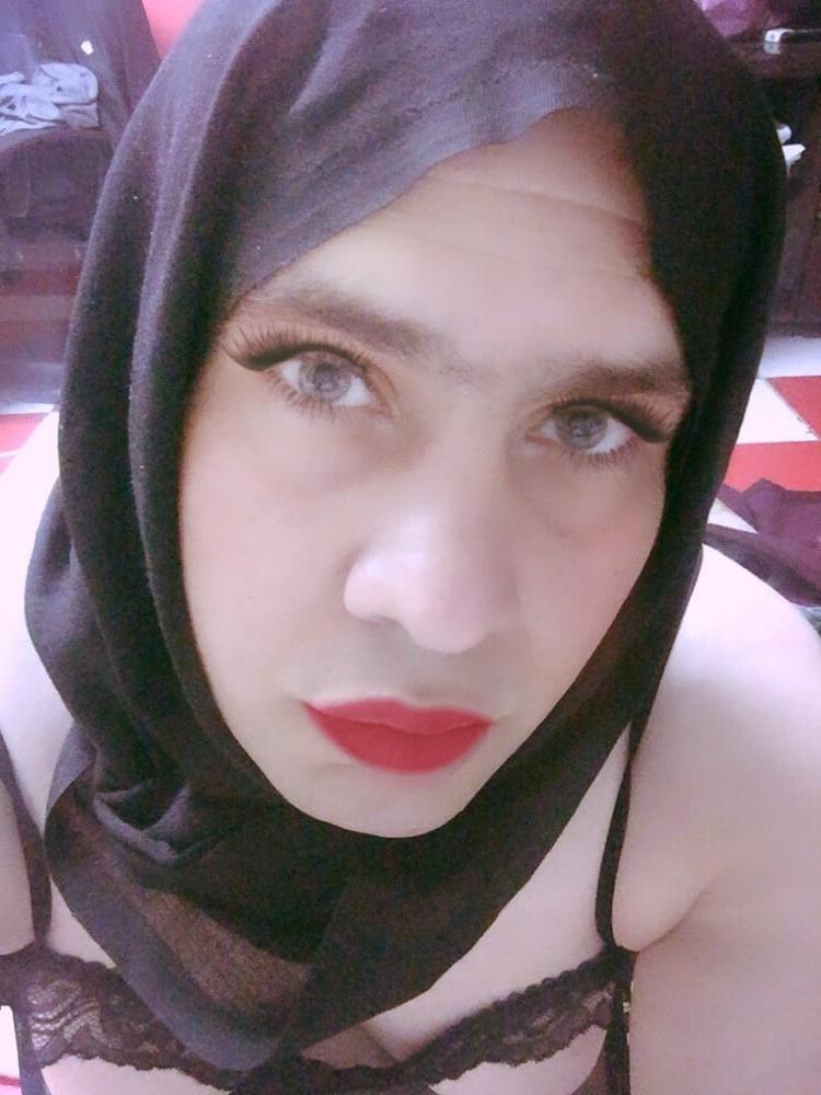 25P sissy slut rasha in black dress showng for big cocks