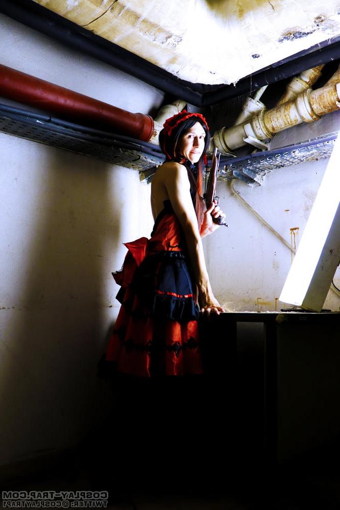 10P Kurumi's dark side crazy trap cosplay