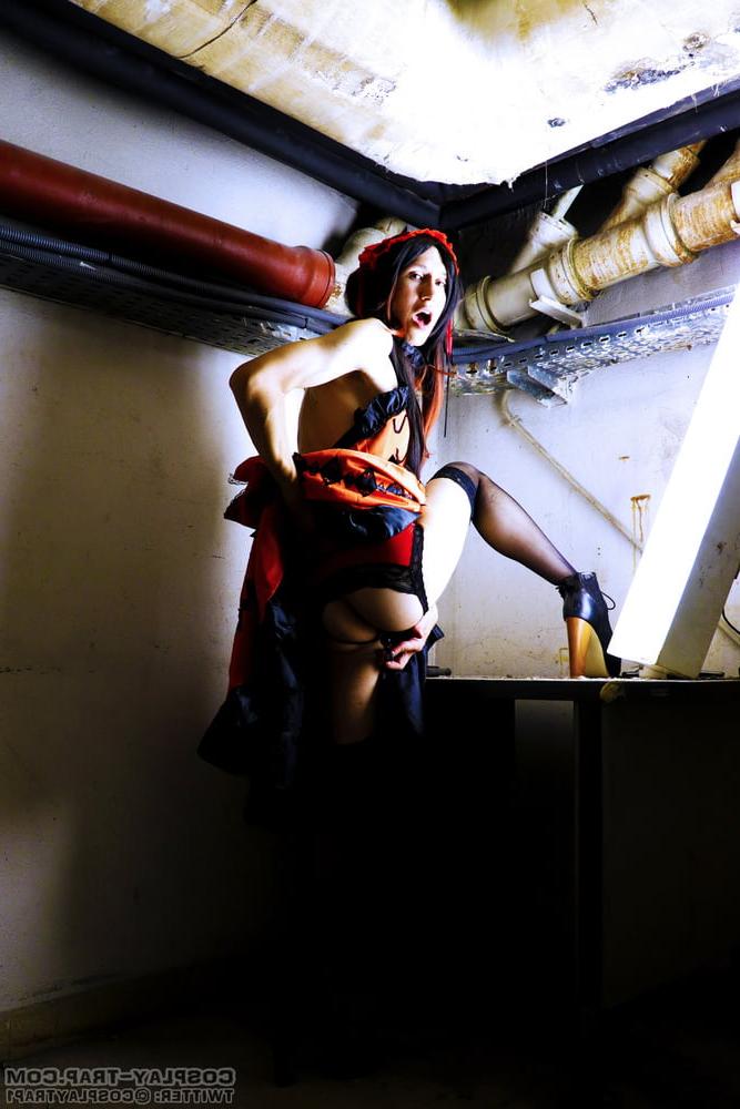 10P Kurumi's dark side crazy trap cosplay