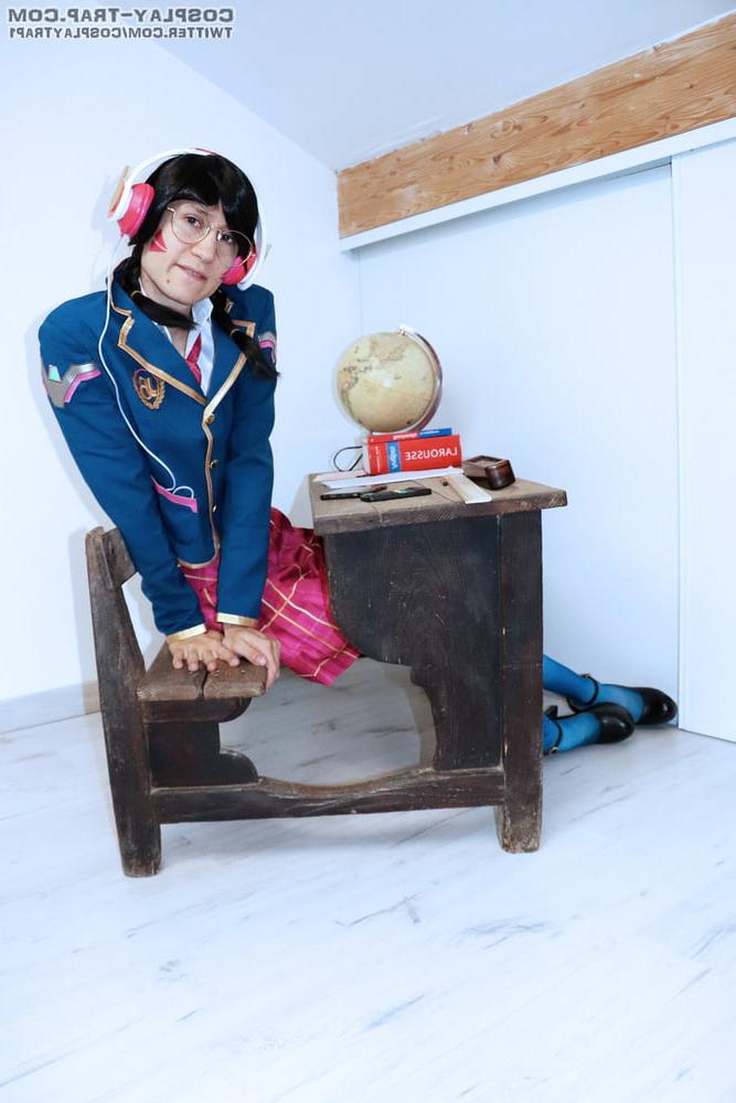 9P crossdress cosplay D.va Academy kinky lesson