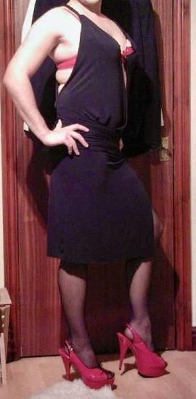 23P Long Black Dress
