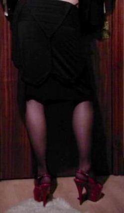 23P Long Black Dress