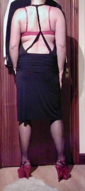 23P Long Black Dress
