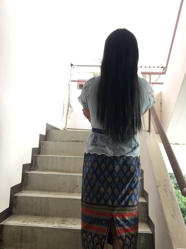 25P Dress Thai set  light blue