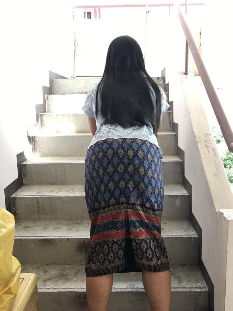 25P Dress Thai set  light blue