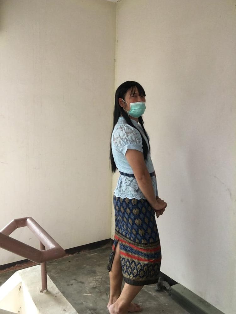 25P Dress Thai set  light blue