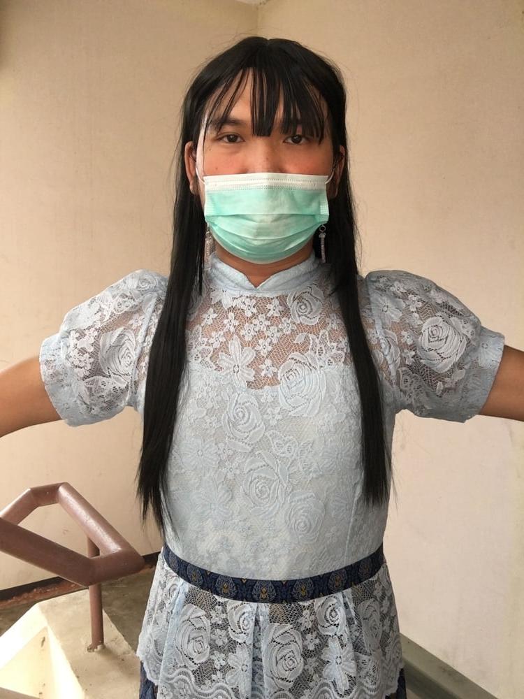 25P Dress Thai set  light blue