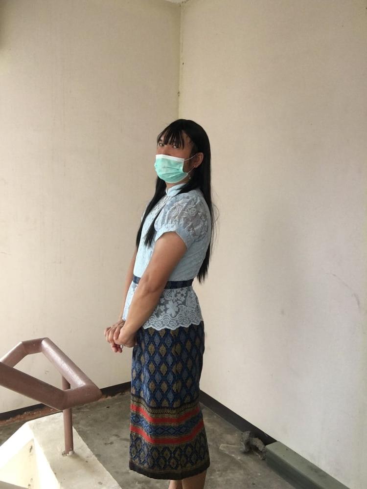 25P Dress Thai set  light blue