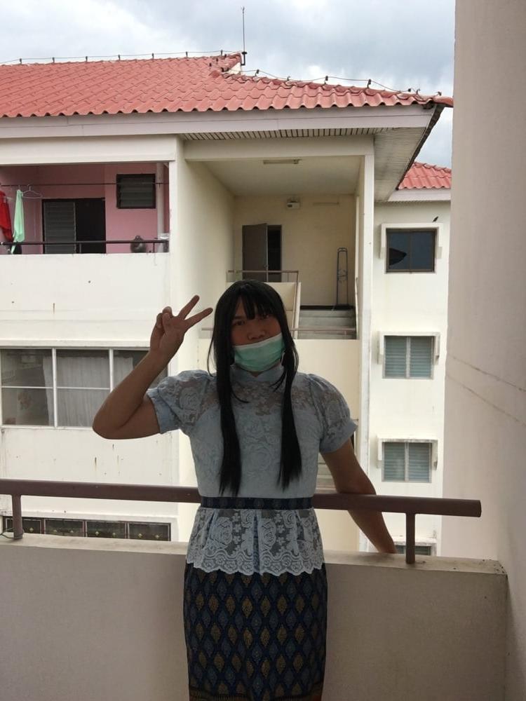 25P Dress Thai set  light blue
