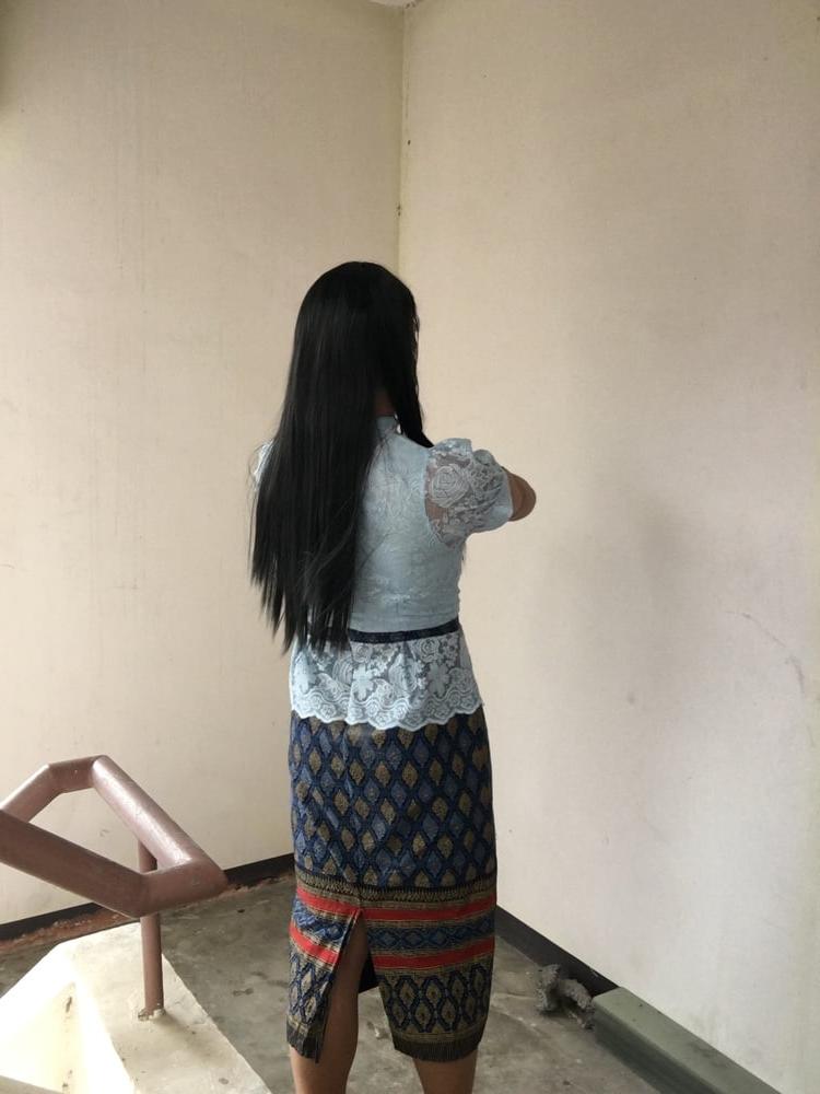 25P Dress Thai set  light blue