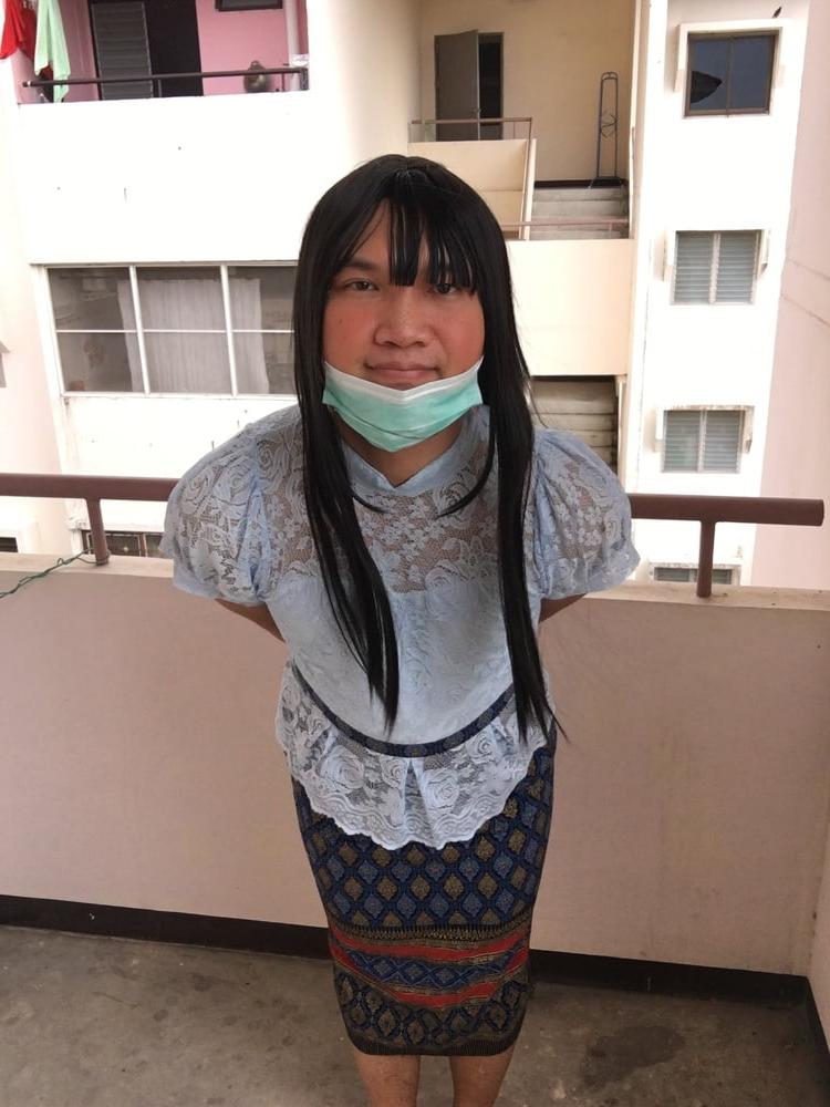 25P Dress Thai set  light blue