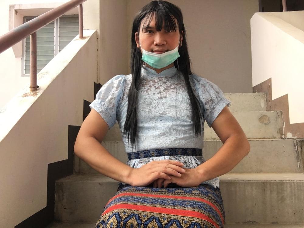 25P Dress Thai set  light blue