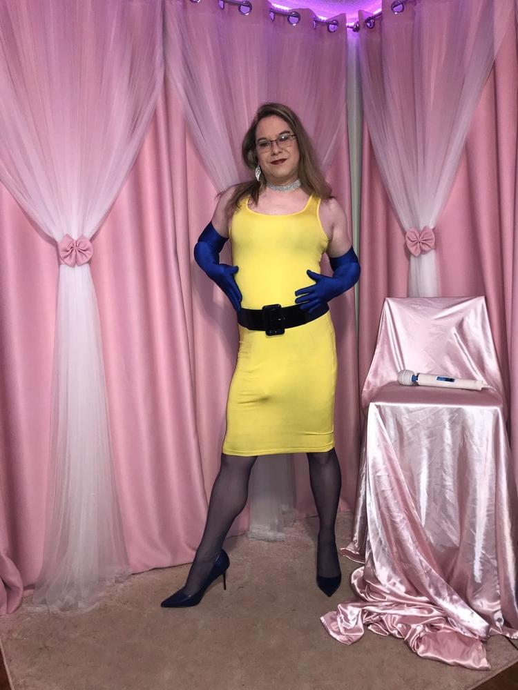 25P Joanie - Yellow Pencil Dress 2