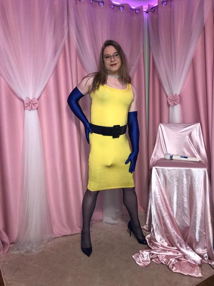 25P Joanie - Yellow Pencil Dress 2