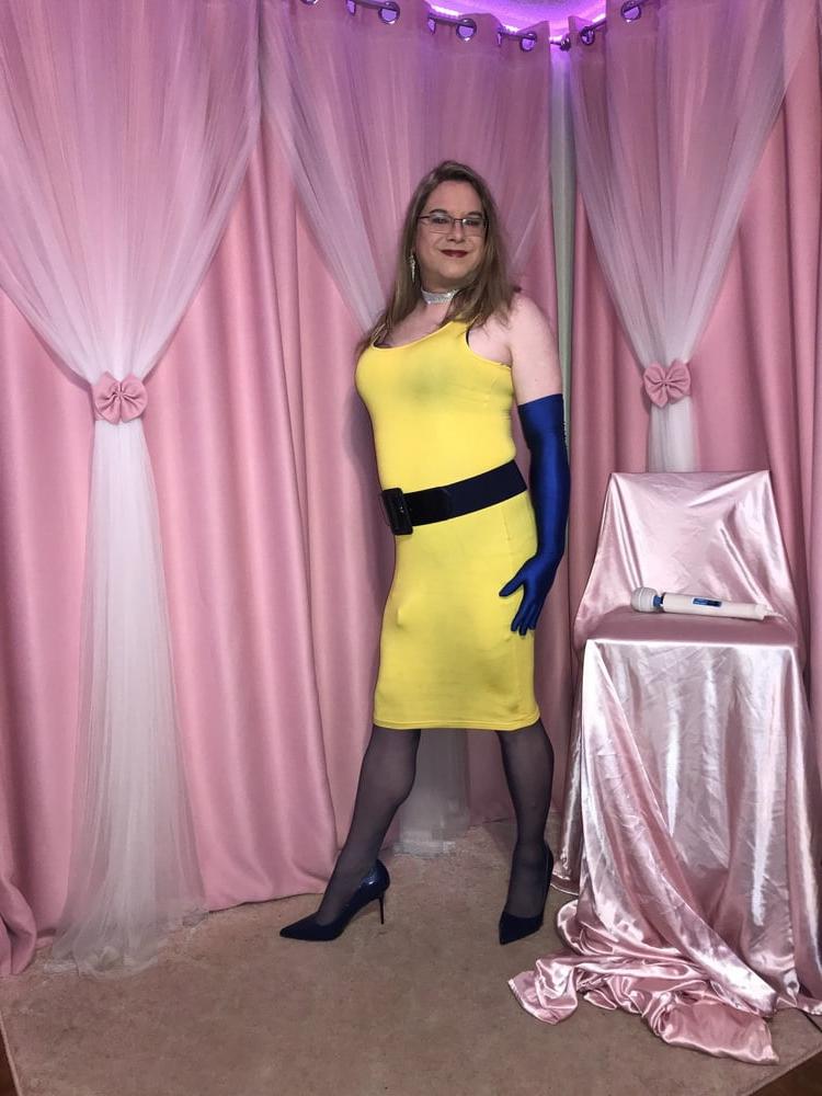 25P Joanie - Yellow Pencil Dress 2