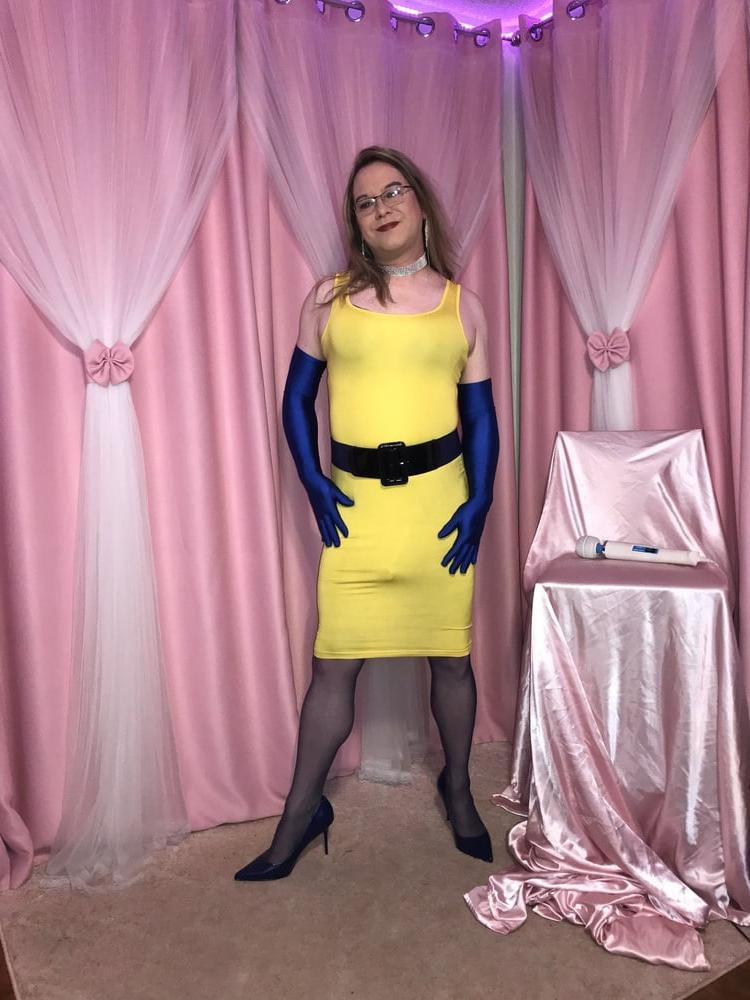 25P Joanie - Yellow Pencil Dress 2