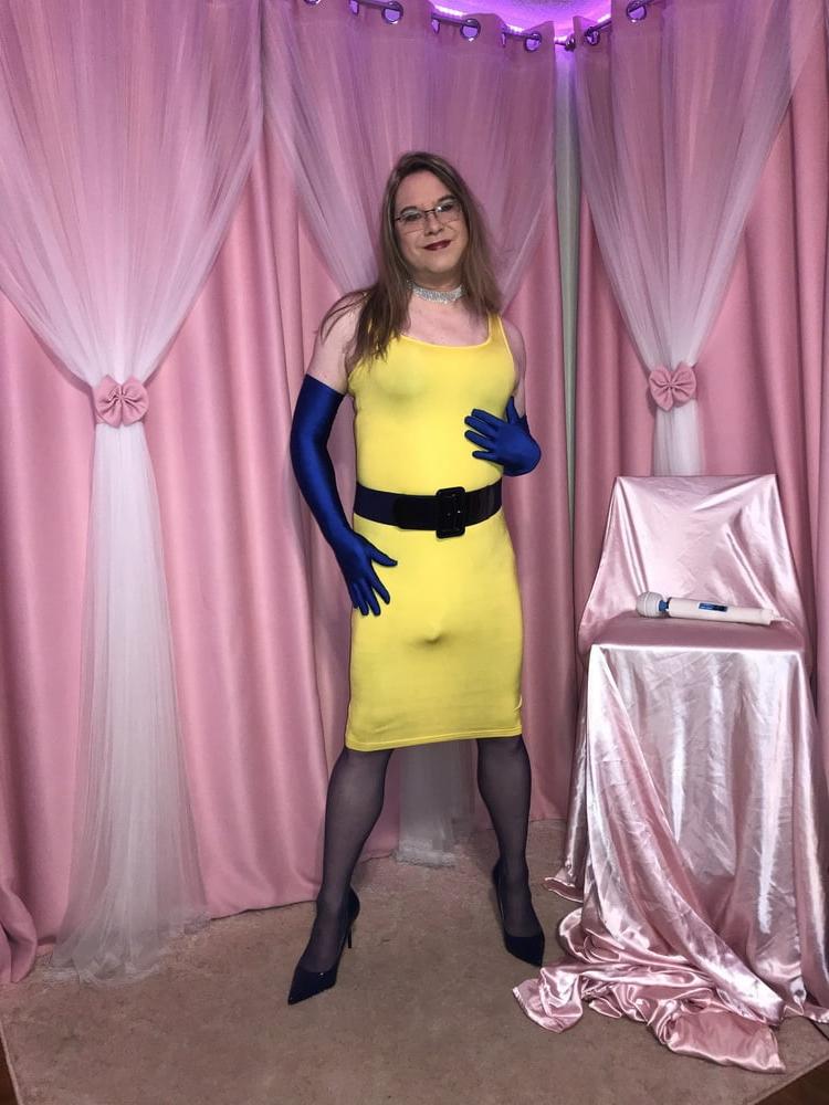 25P Joanie - Yellow Pencil Dress 2