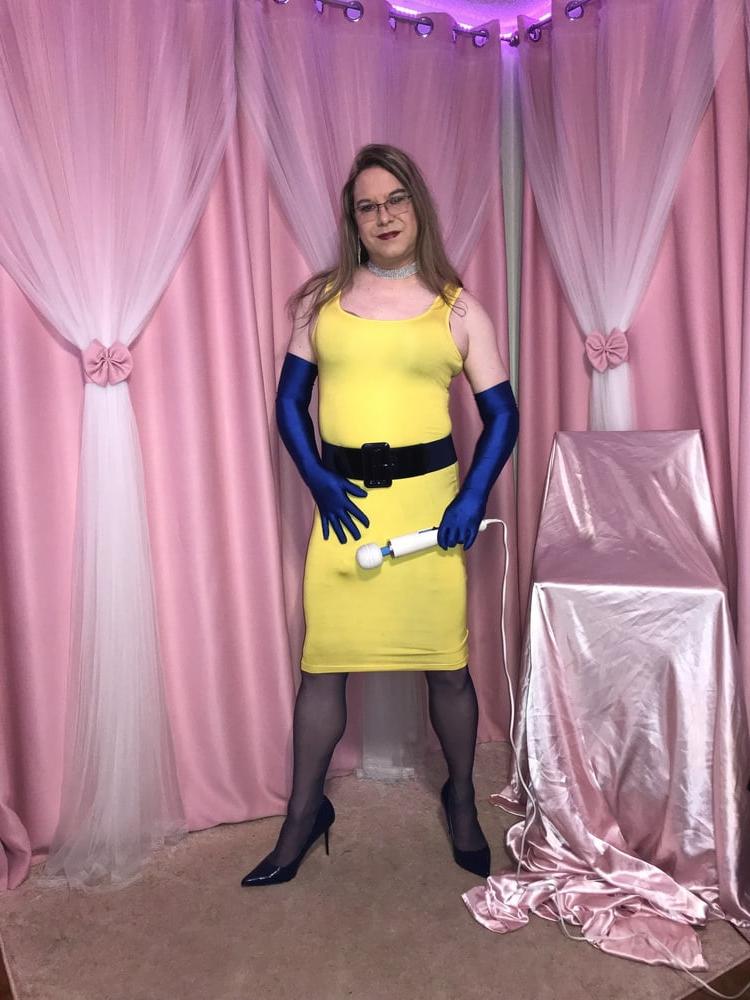 25P Joanie - Yellow Pencil Dress 2