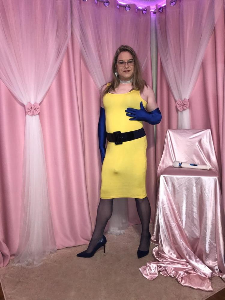 25P Joanie - Yellow Pencil Dress 2