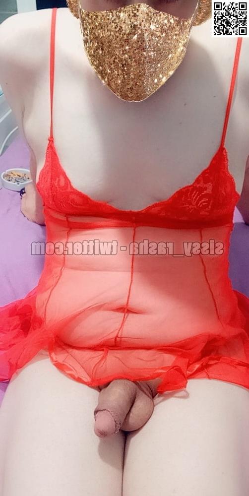 25P i am a sissy whore in red dress waiting to be used 19.7.2022