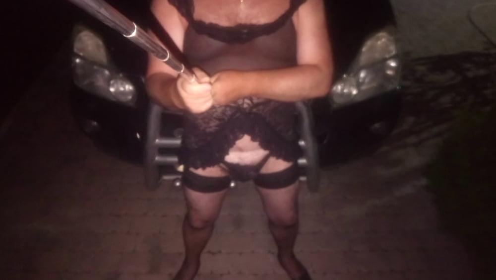 25P Shemale's night in black dress