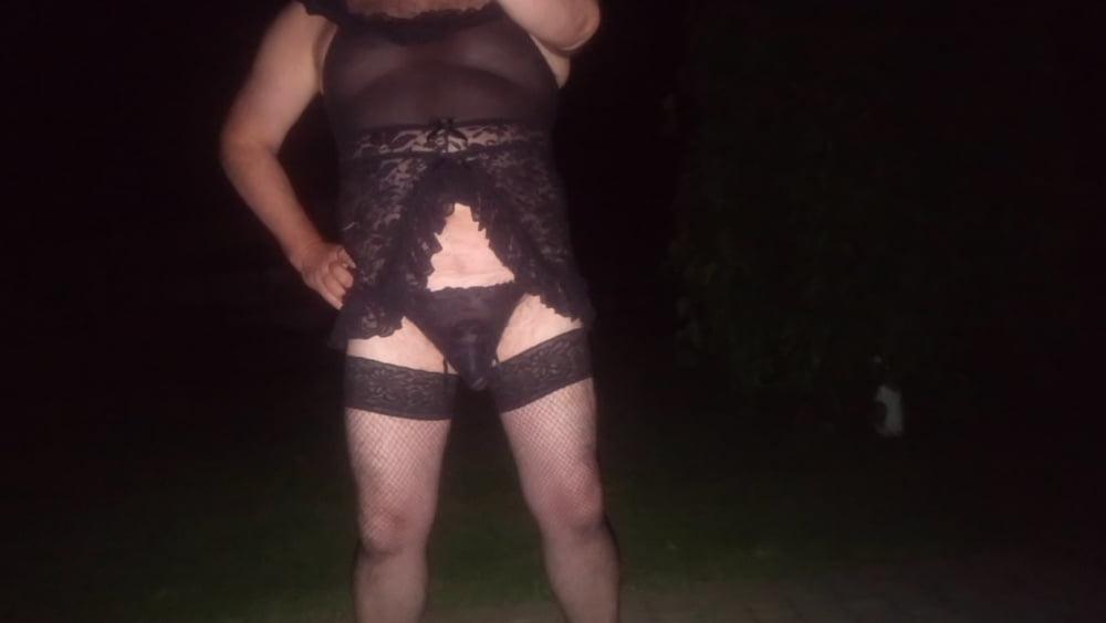 25P Shemale's night in black dress