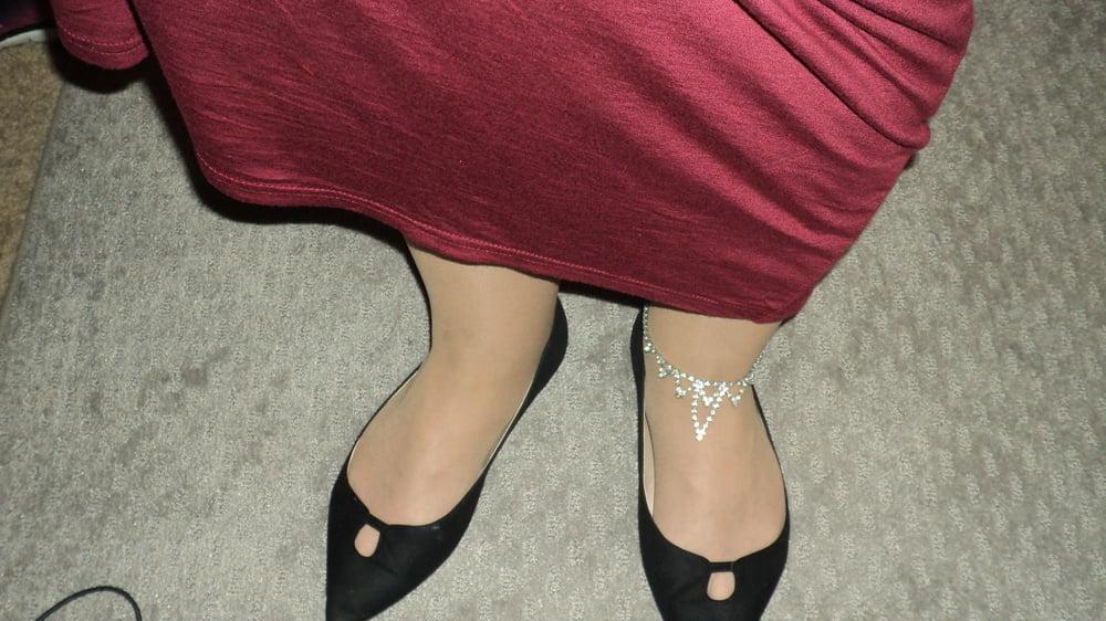 25P me in black 50s dress