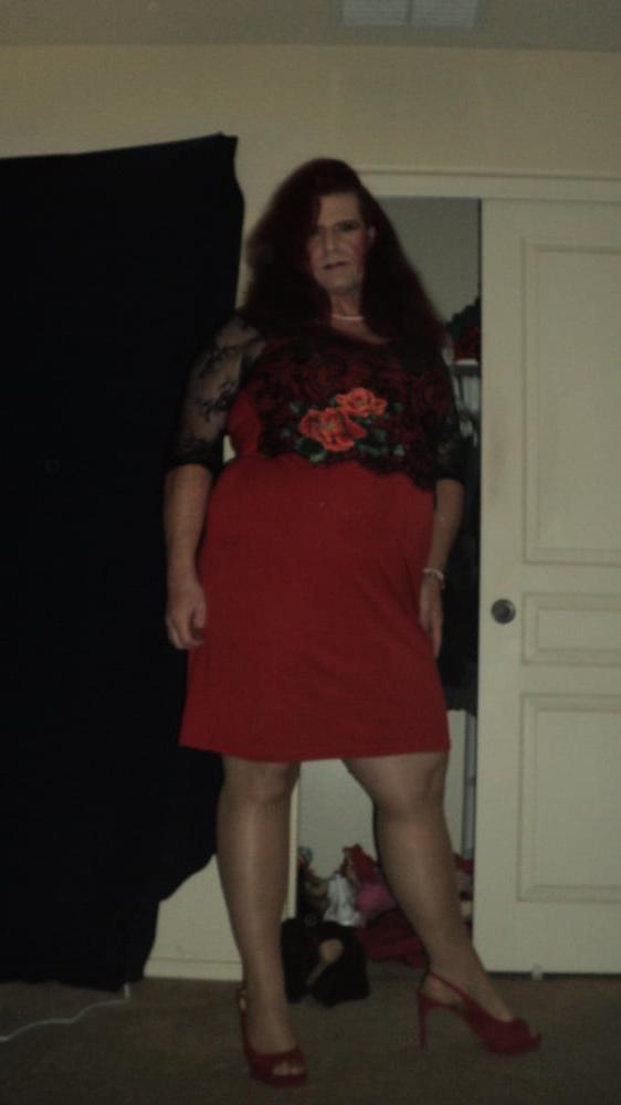 25P me in black 50s dress